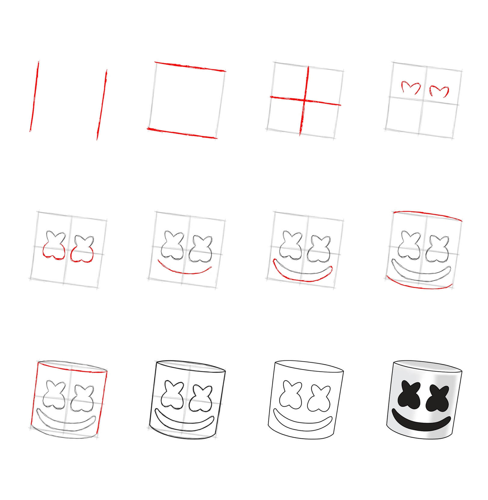 Marshmello idea (2) Drawing Ideas