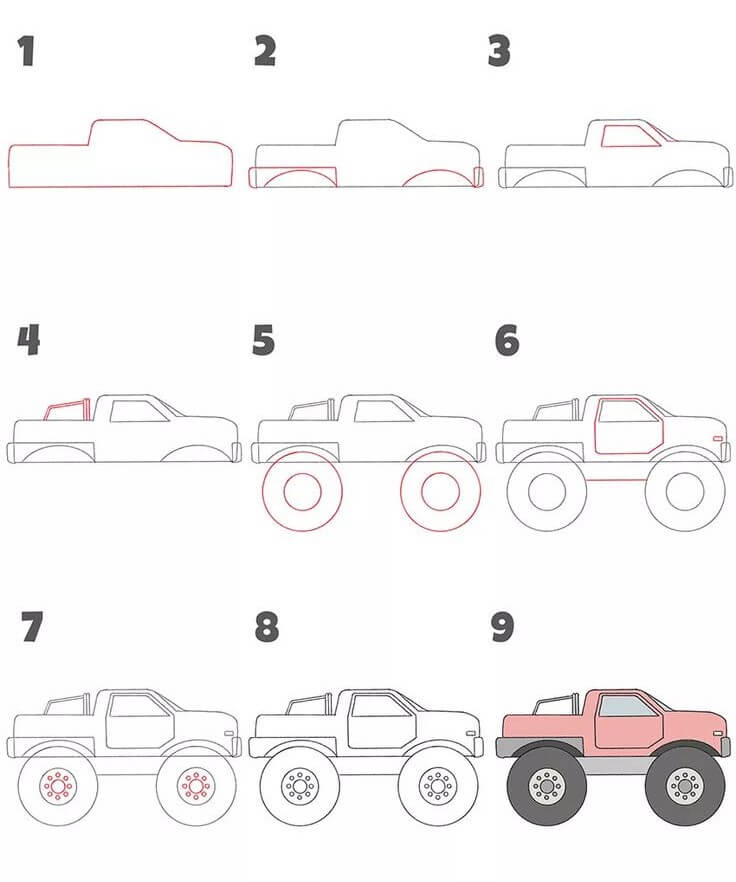 Monster Truck idea (1) Drawing Ideas