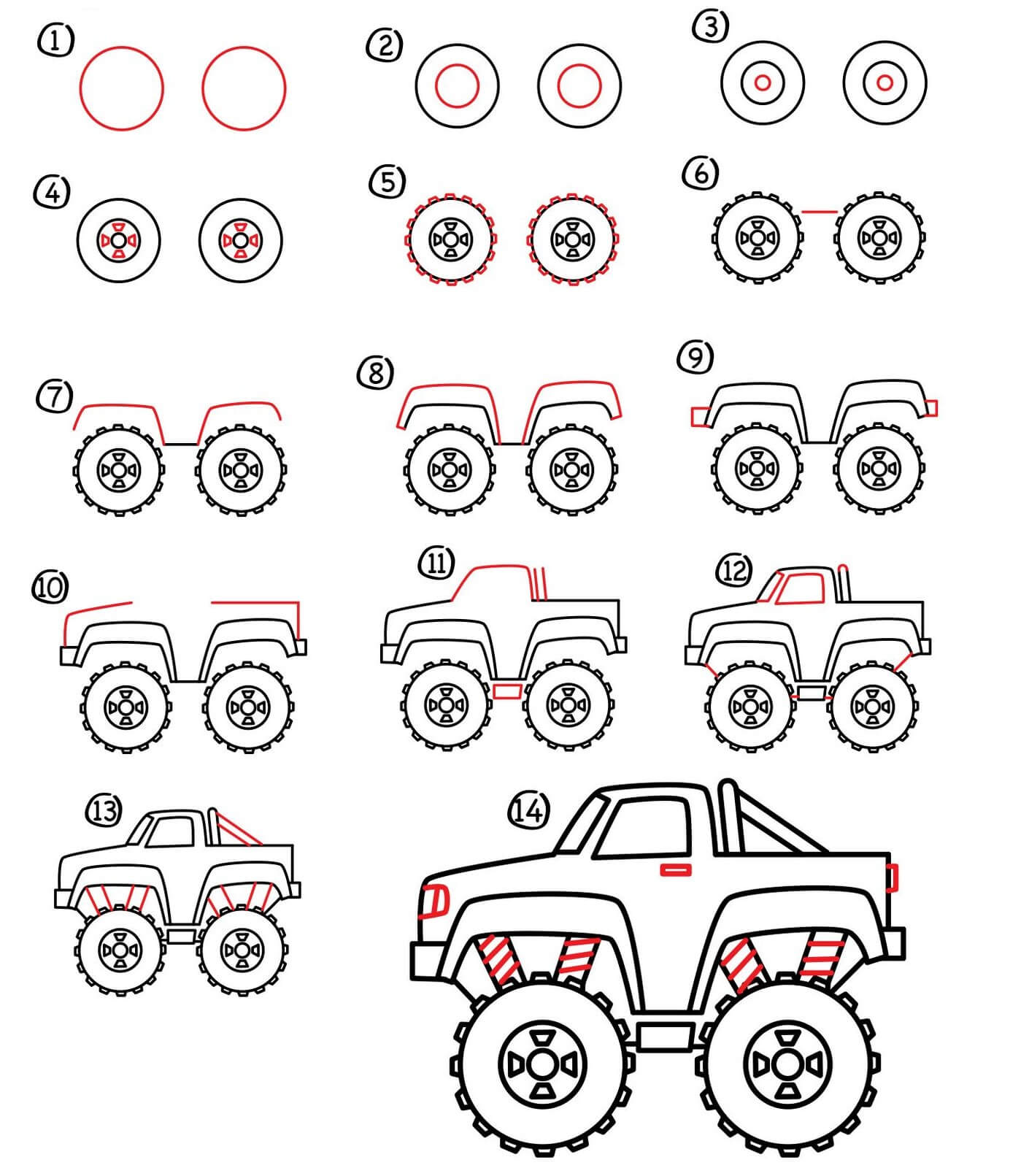 Monster Truck idea (4) Drawing Ideas