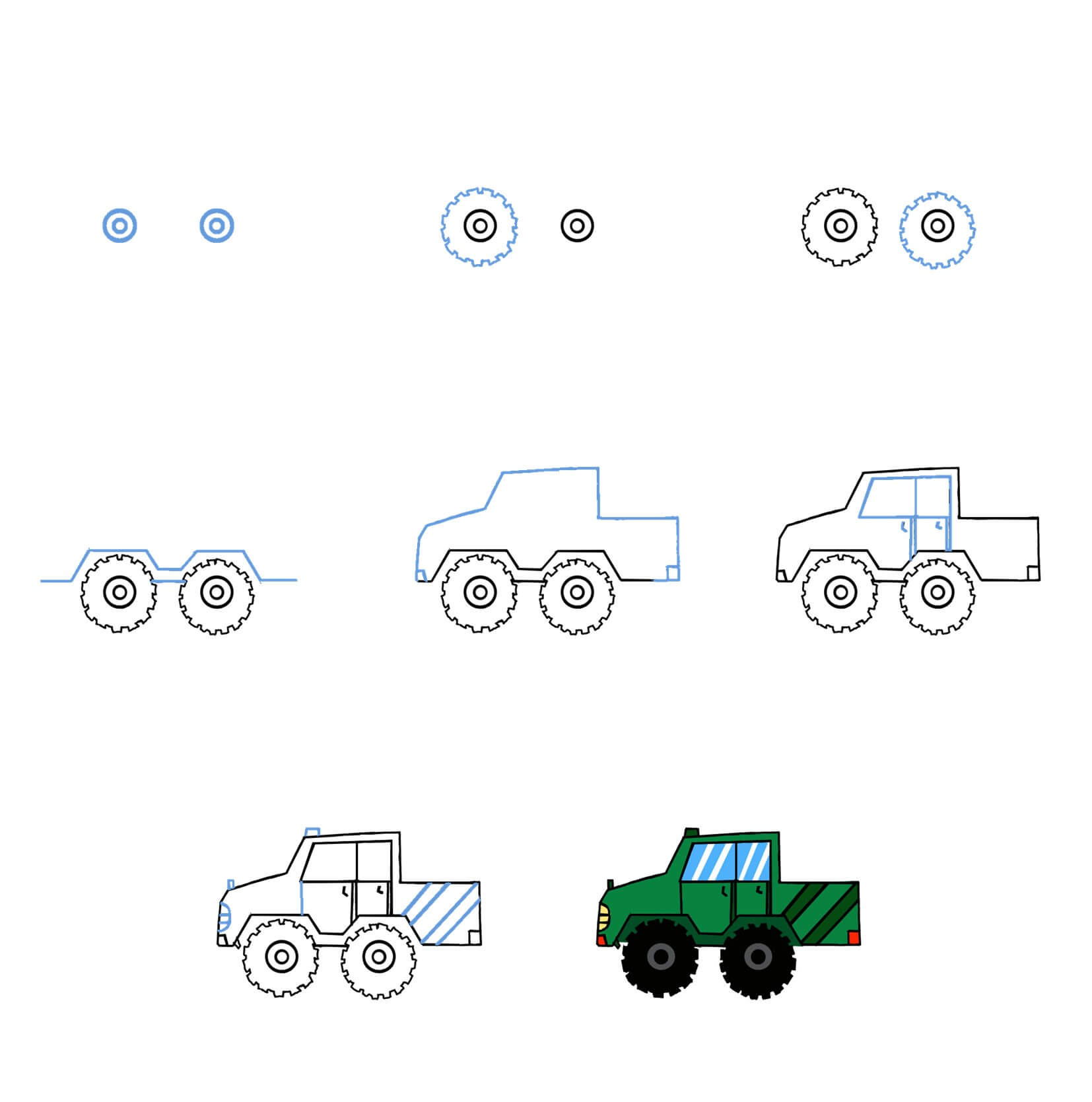 Monster Truck idea (6) Drawing Ideas