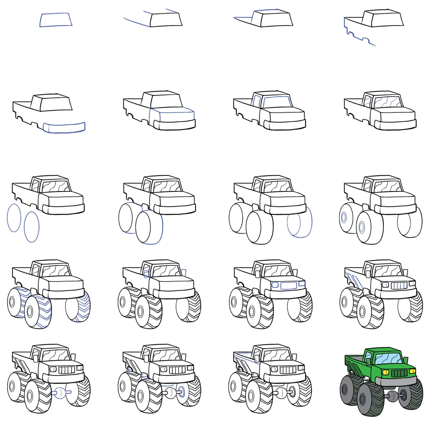 Monster Truck idea (8) Drawing Ideas