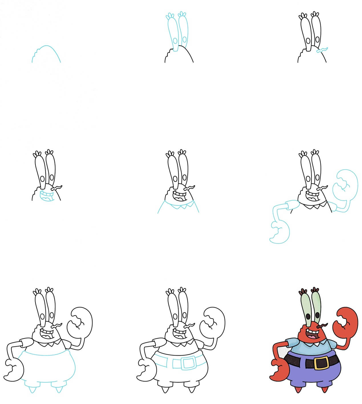 Mr. Krabs idea (10) Drawing Ideas