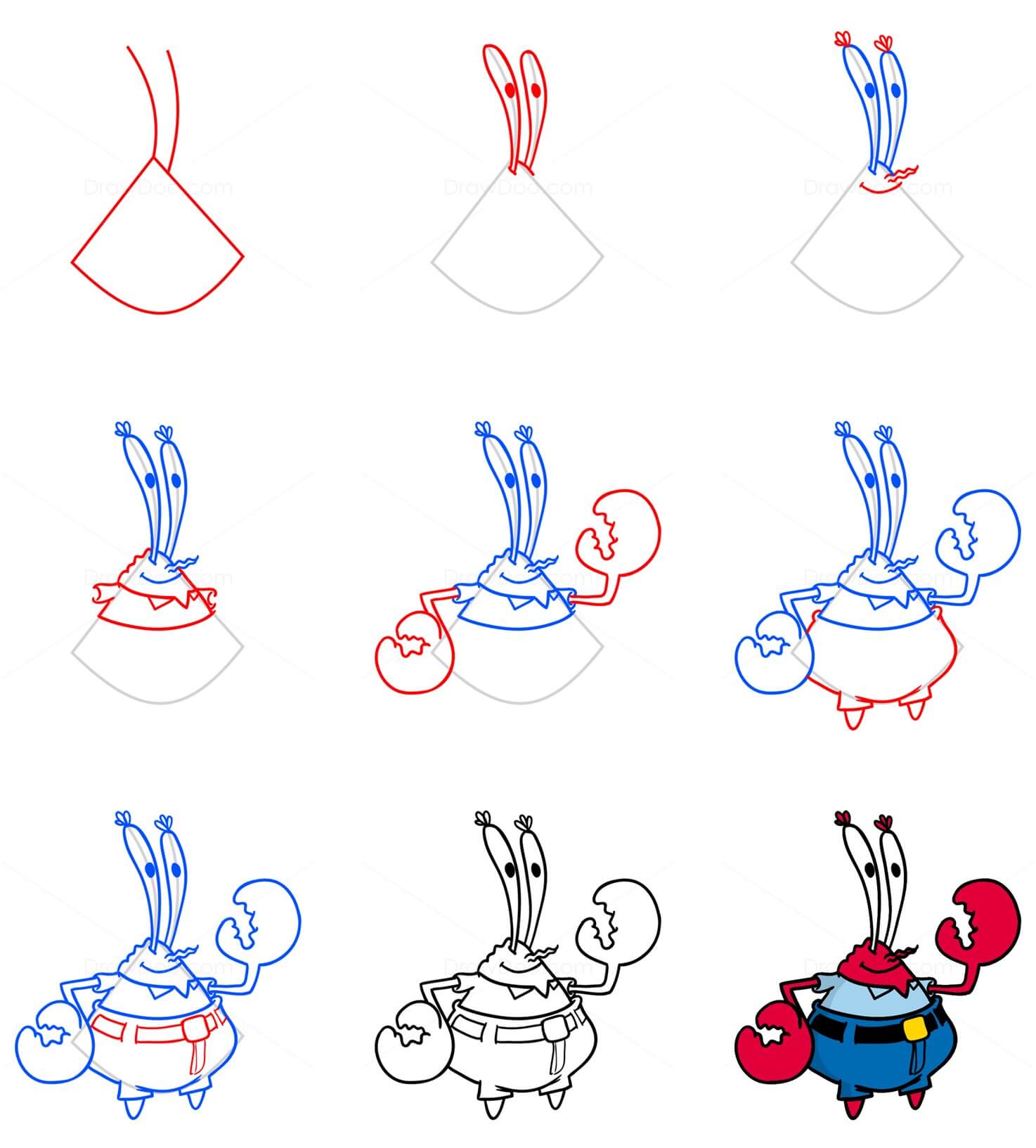 Mr Krabs Drawing Ideas