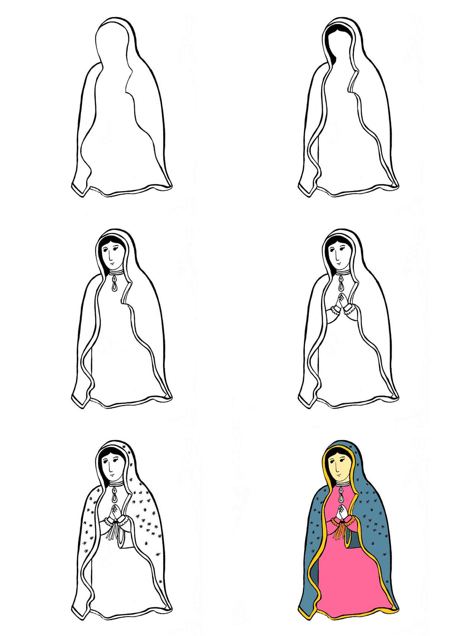 Our Lady of Guadalupe (3) Drawing Ideas