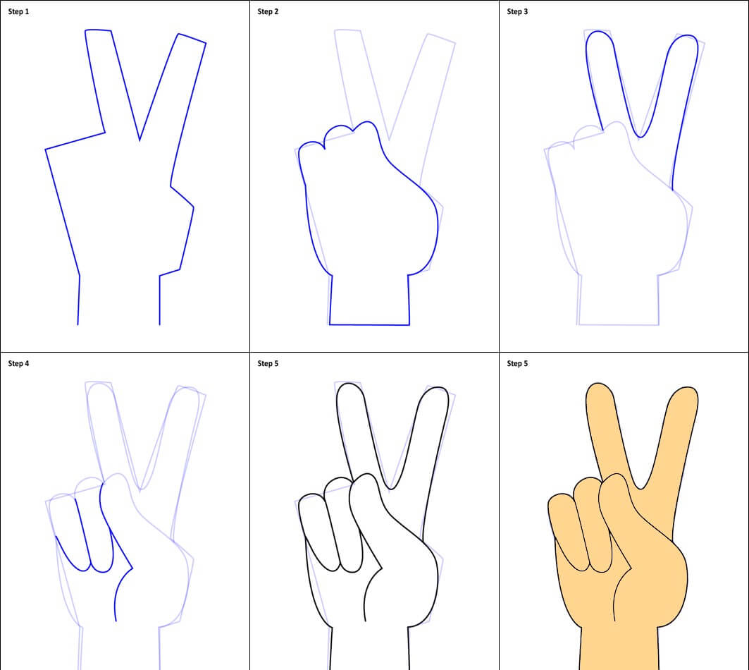 Peace Sign (3) Drawing Ideas