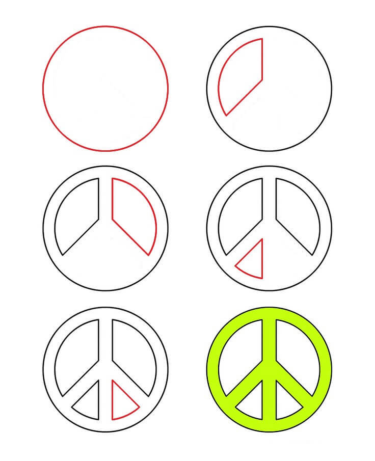 Peace symbol (3) Drawing Ideas