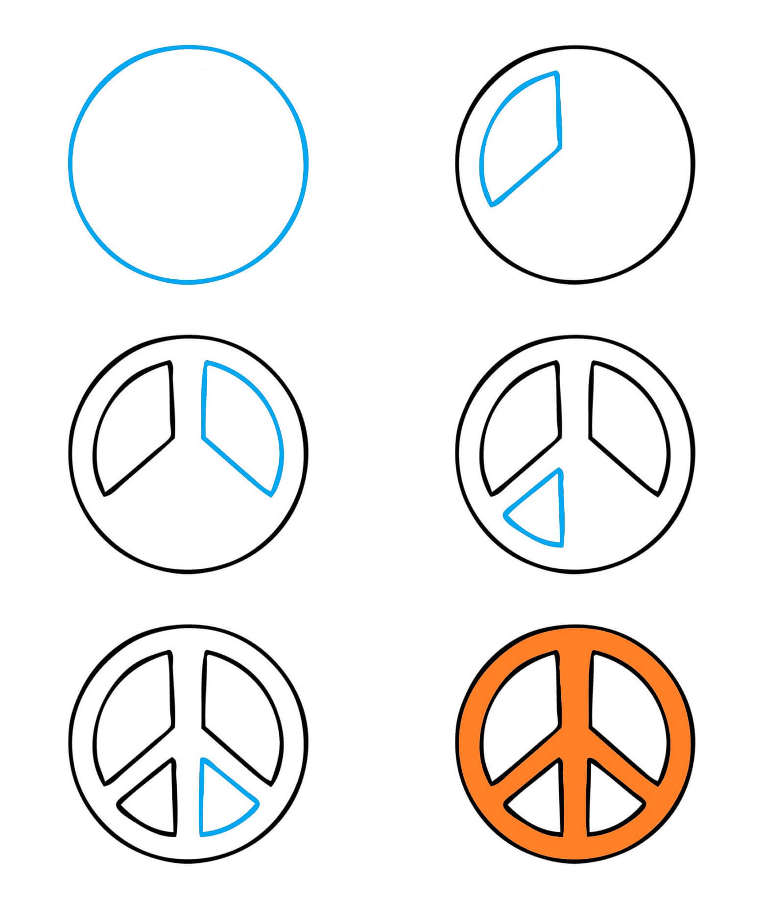 Peace symbol (5) Drawing Ideas