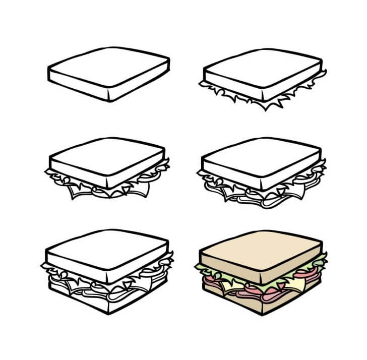 Sandwich idea (10) Drawing Ideas