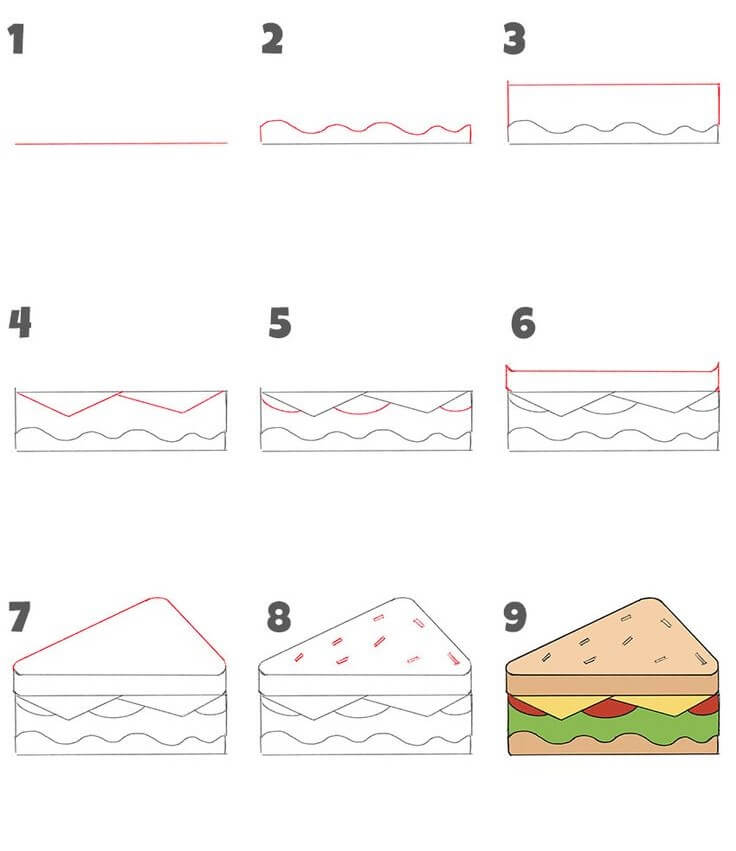 Sandwich idea (4) Drawing Ideas