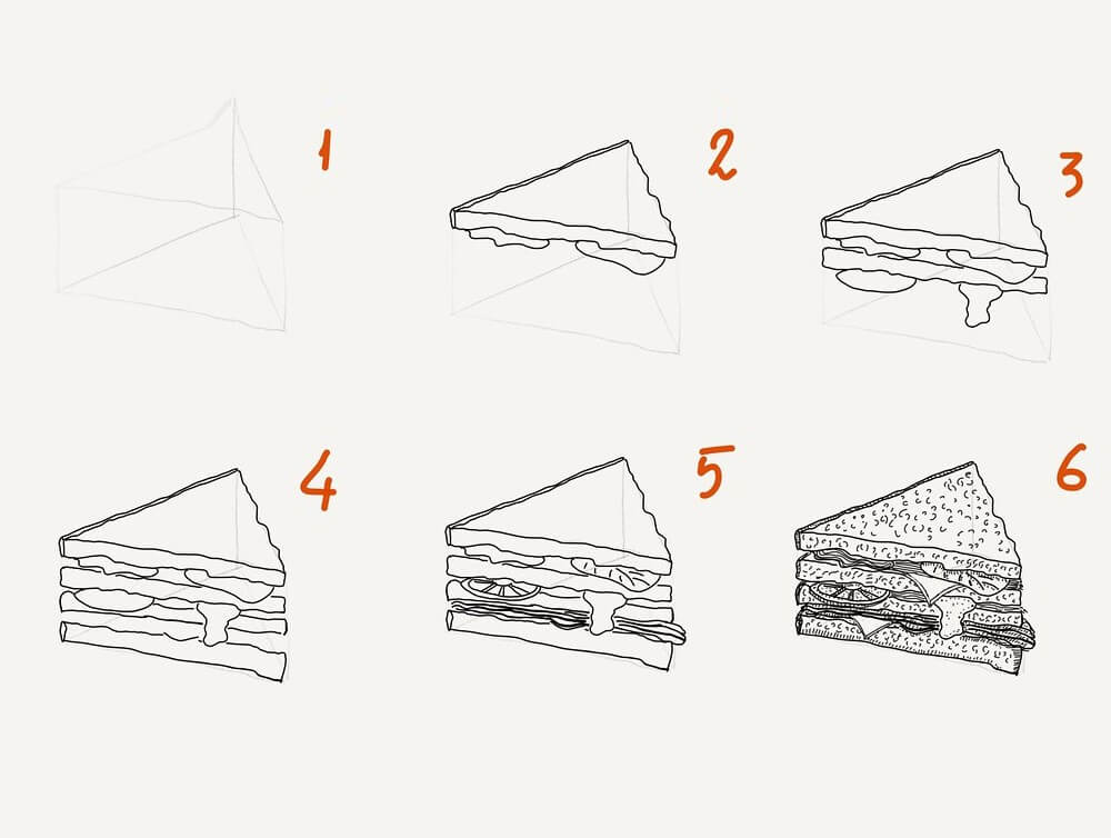 Sandwich idea (5) Drawing Ideas