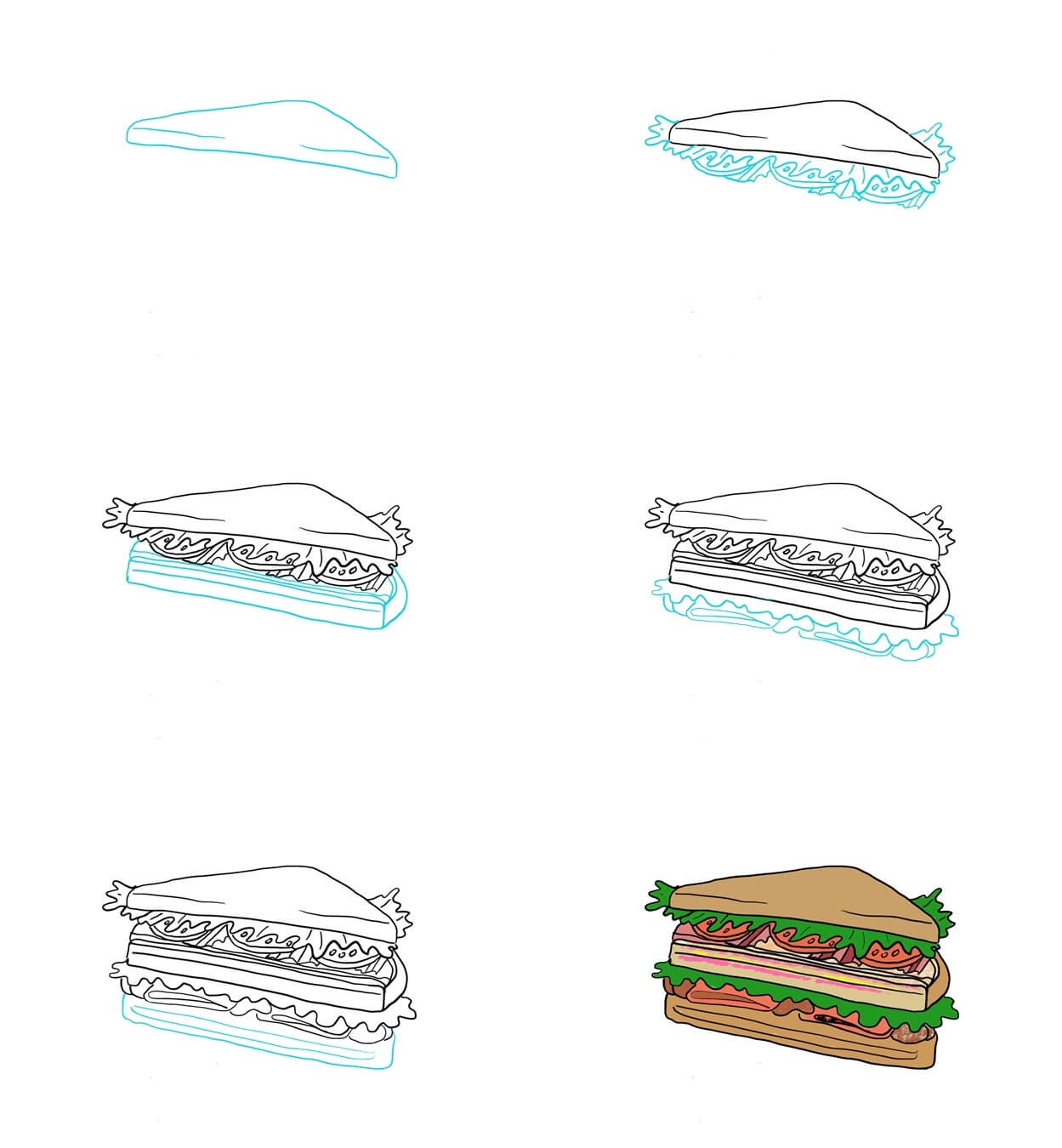 Sandwich idea (8) Drawing Ideas