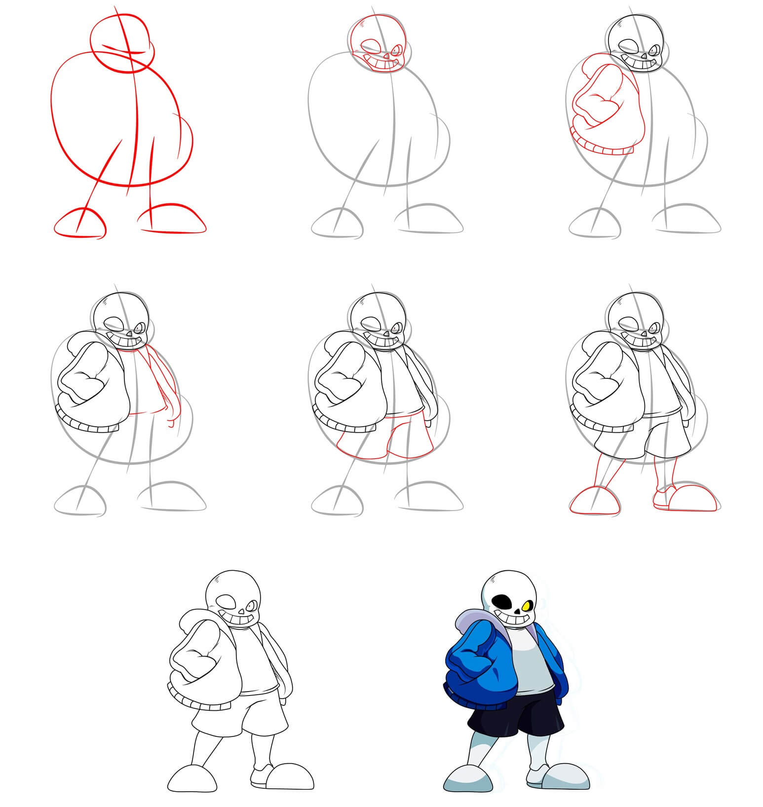 Sans is cold Drawing Ideas