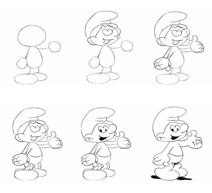 Smurfs are simple (1) Drawing Ideas