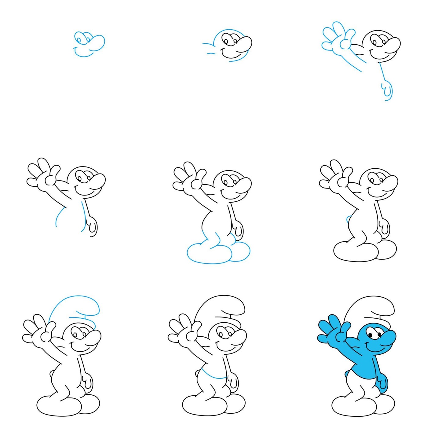 Smurfs Drawing Ideas