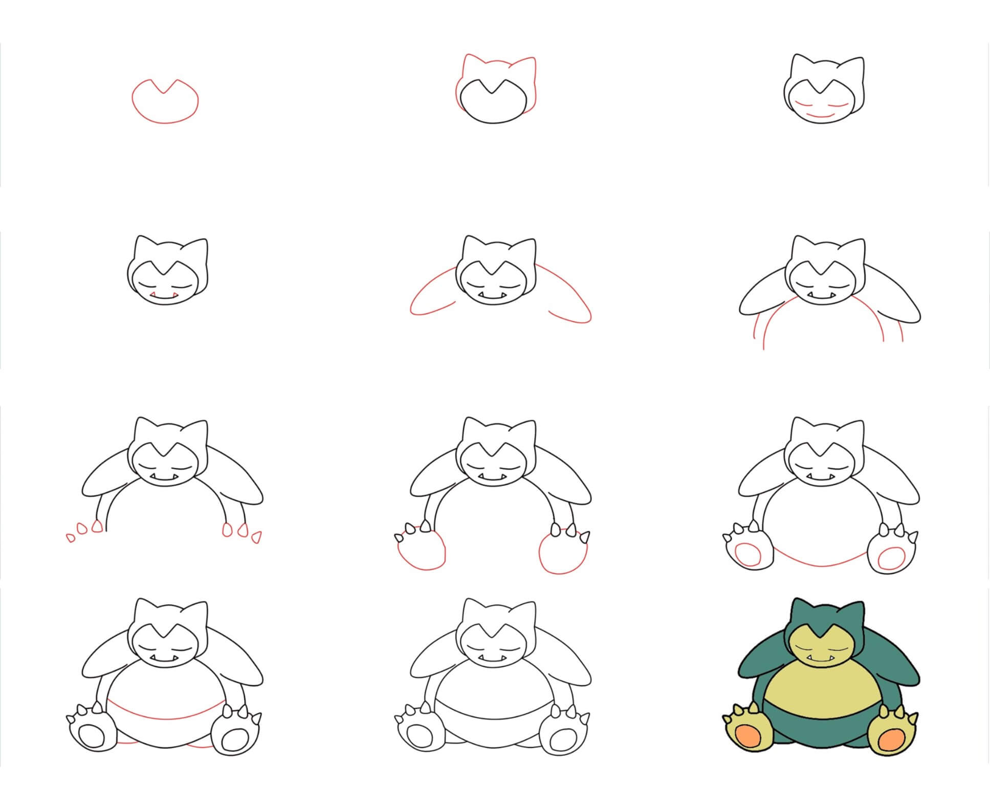 Snorlax idea (3) Drawing Ideas