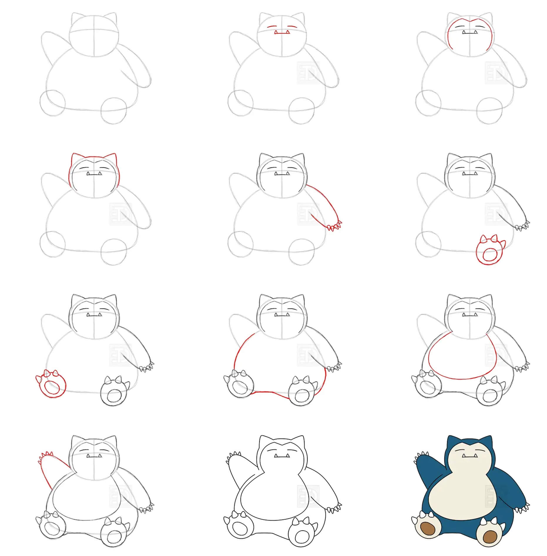 Snorlax idea (4) Drawing Ideas