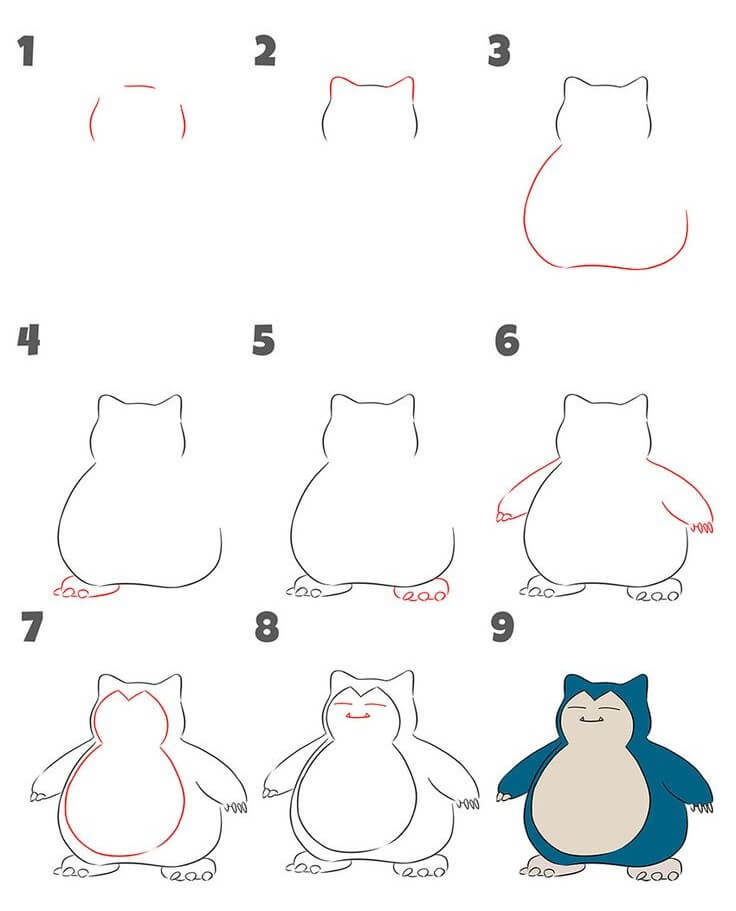 Snorlax idea (5) Drawing Ideas