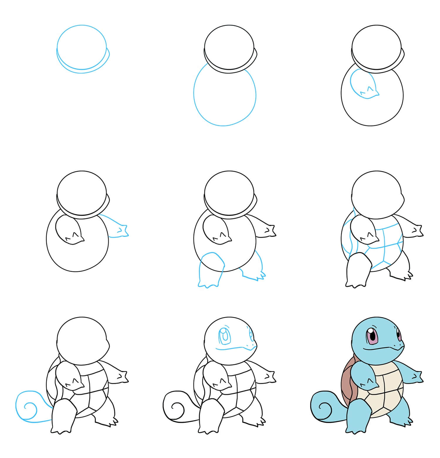 Squirtle Drawing Ideas