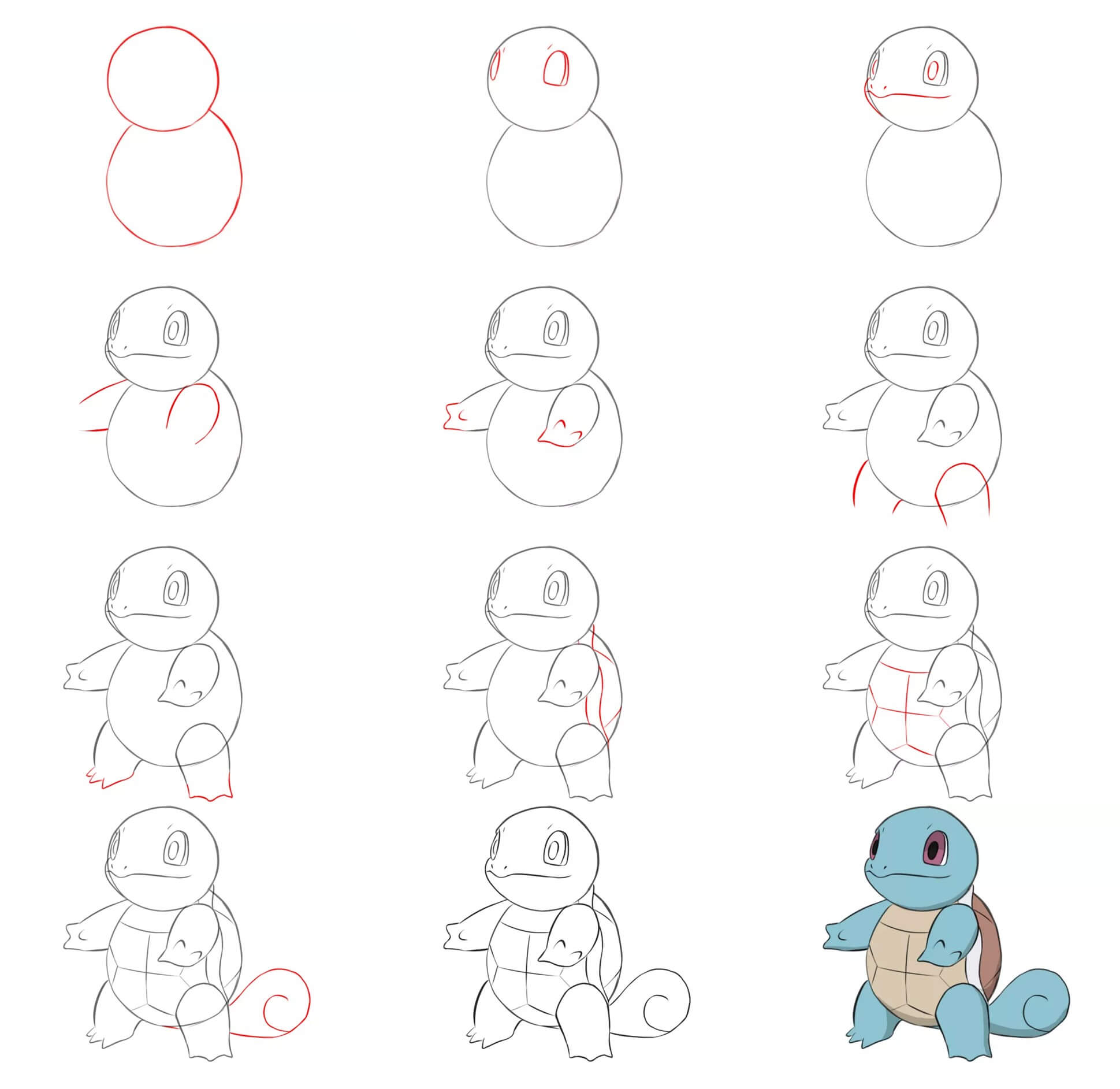 Squirtle idea (15) Drawing Ideas