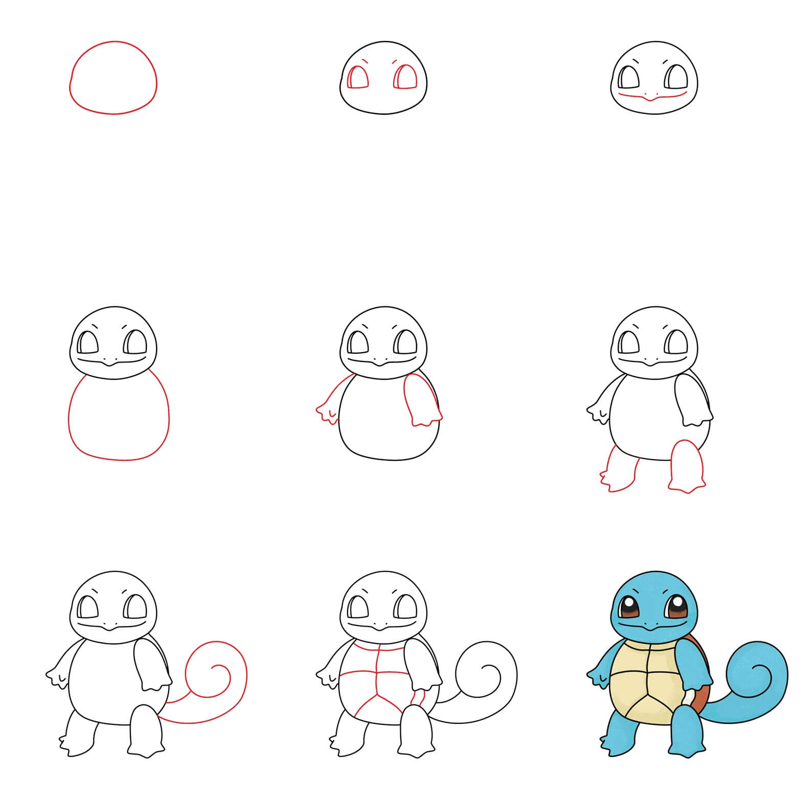 Squirtle idea (16) Drawing Ideas