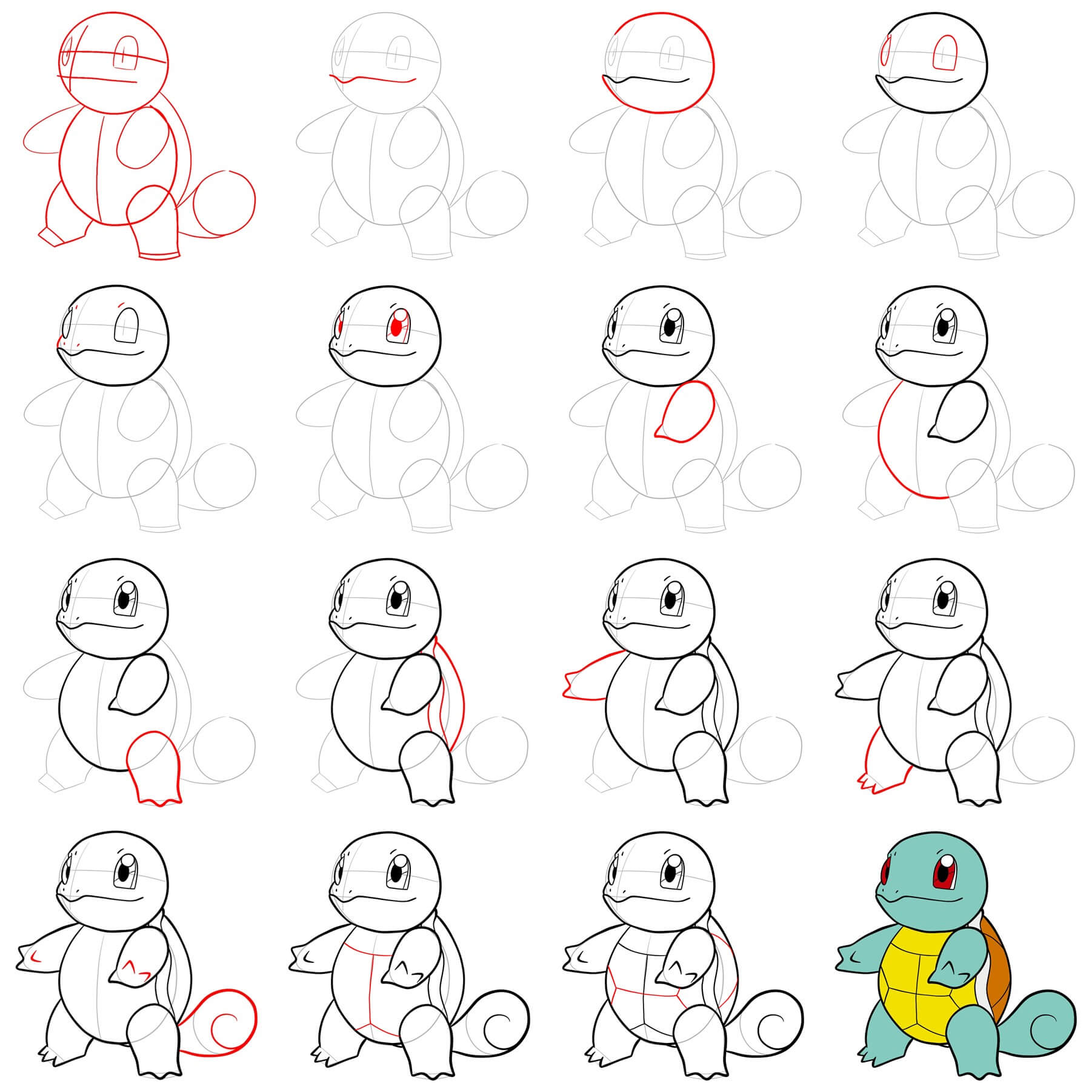 Squirtle idea (18) Drawing Ideas