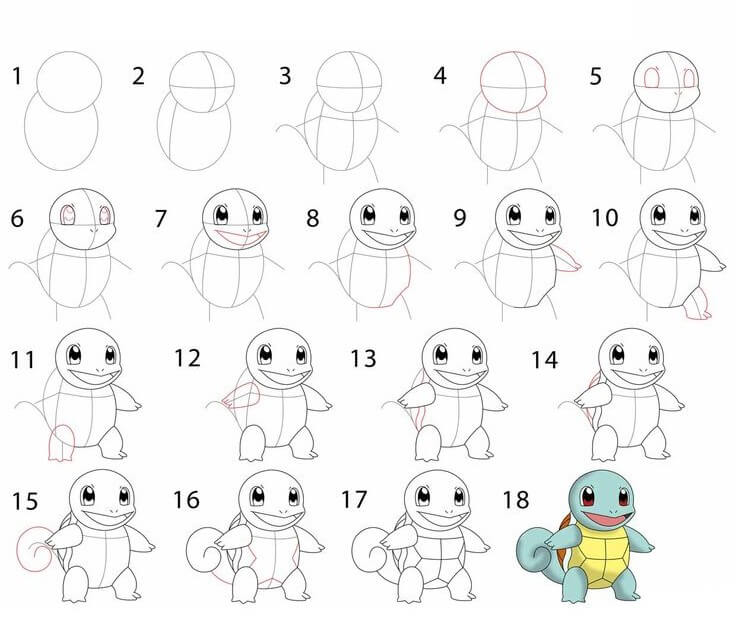 Squirtle idea (2) Drawing Ideas