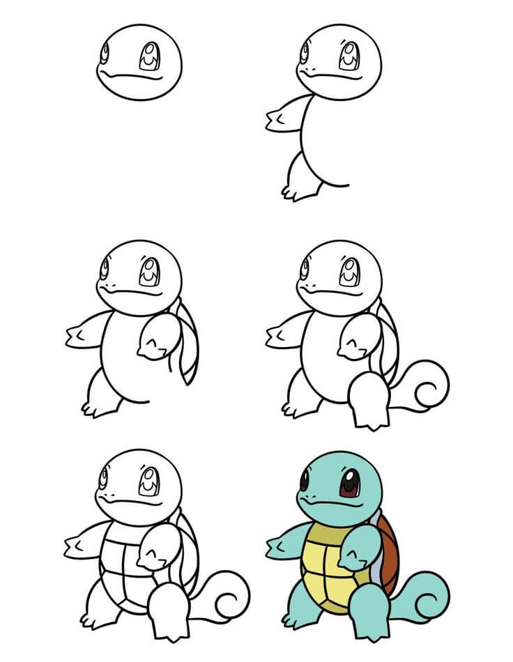 Squirtle idea (3) Drawing Ideas