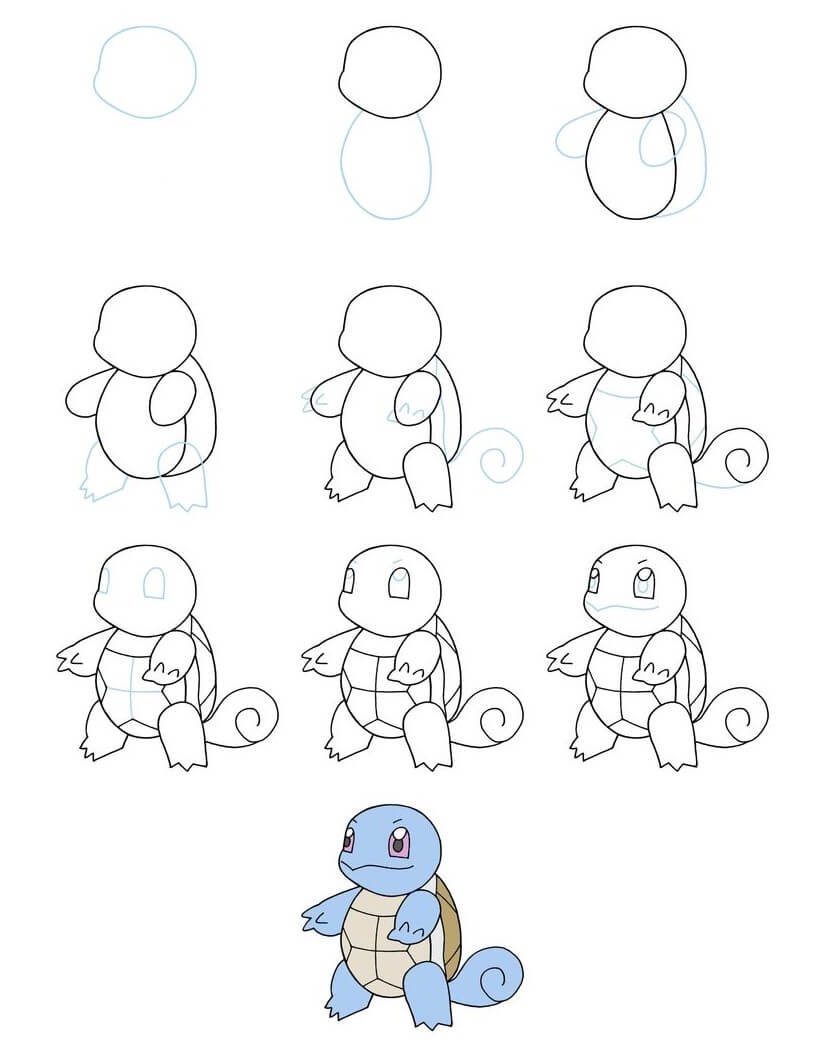 Squirtle idea (4) Drawing Ideas