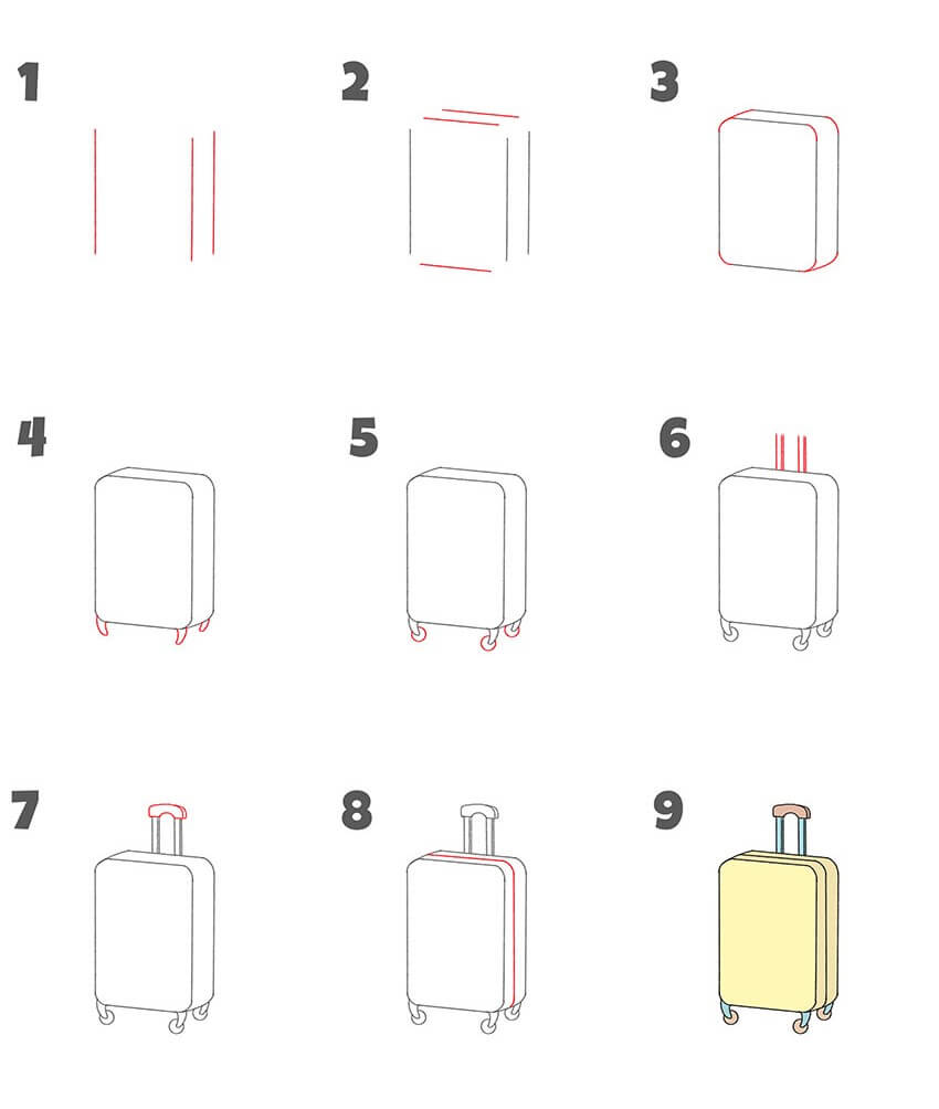 Suitcase idea (5) Drawing Ideas