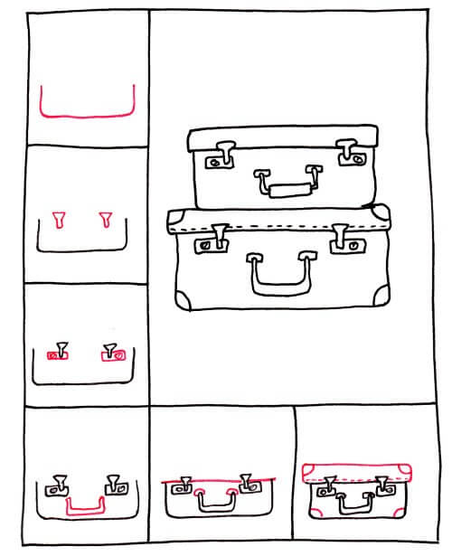 Suitcase idea (8) Drawing Ideas