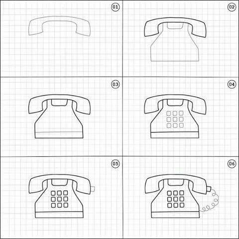 Telephone idea (1) Drawing Ideas