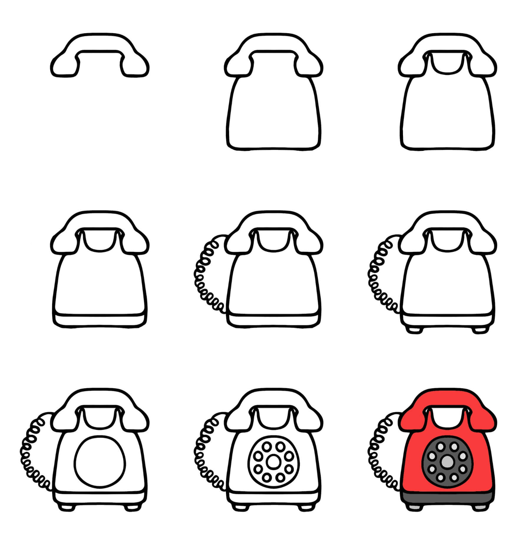 Telephone Drawing Ideas