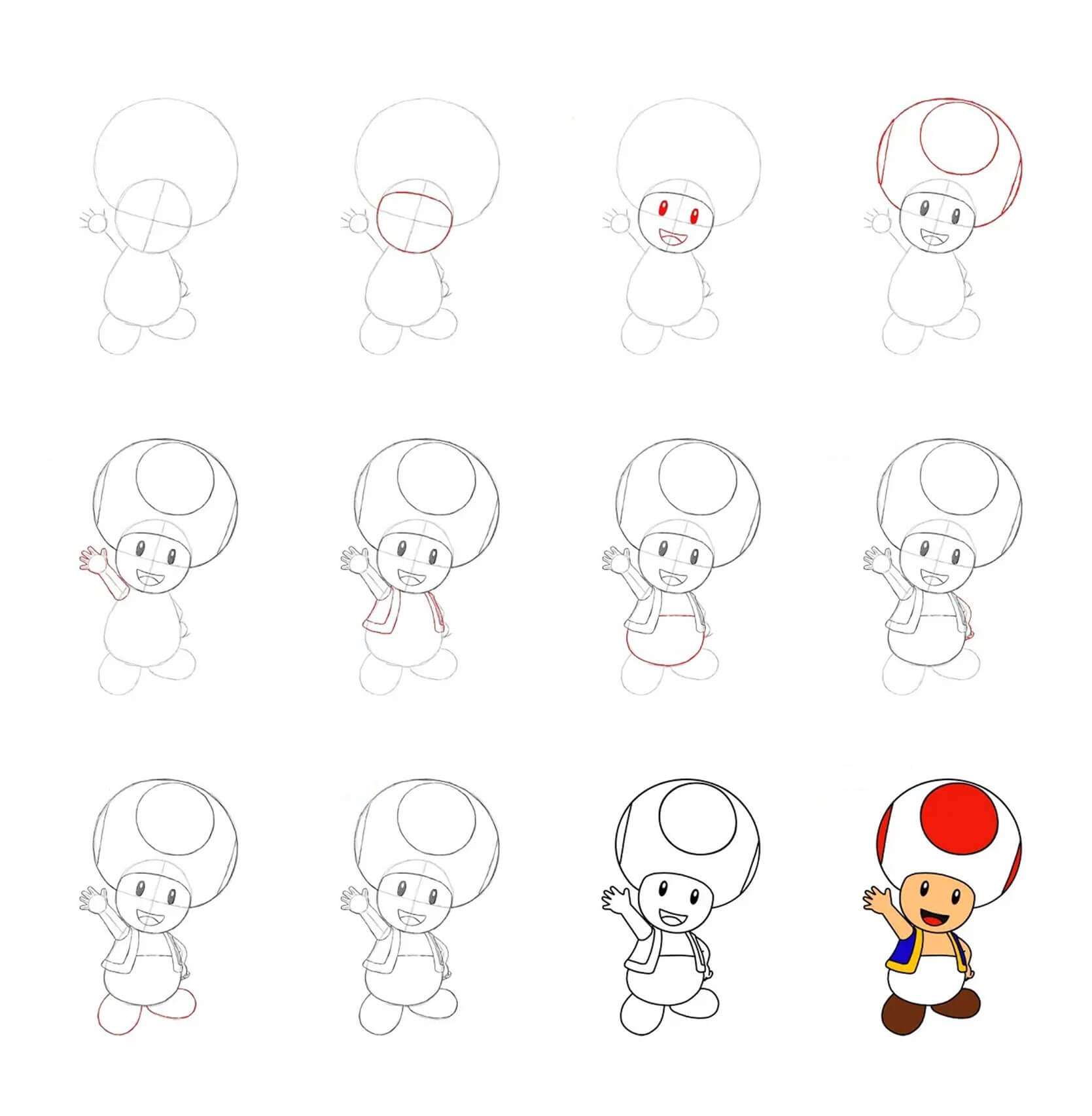 Toad Mario ideas (3) Drawing Ideas