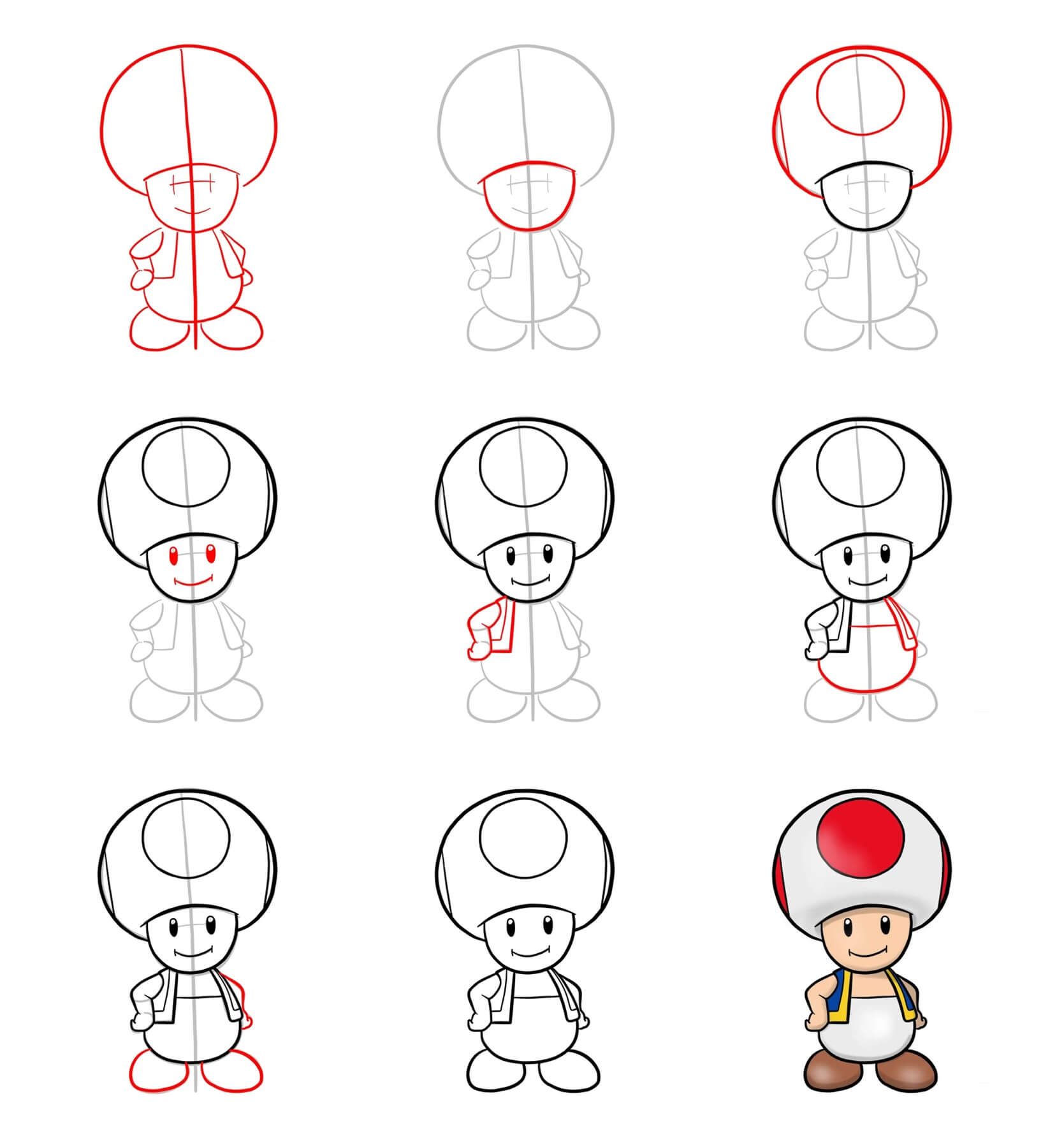 Toad Mario ideas (6) Drawing Ideas