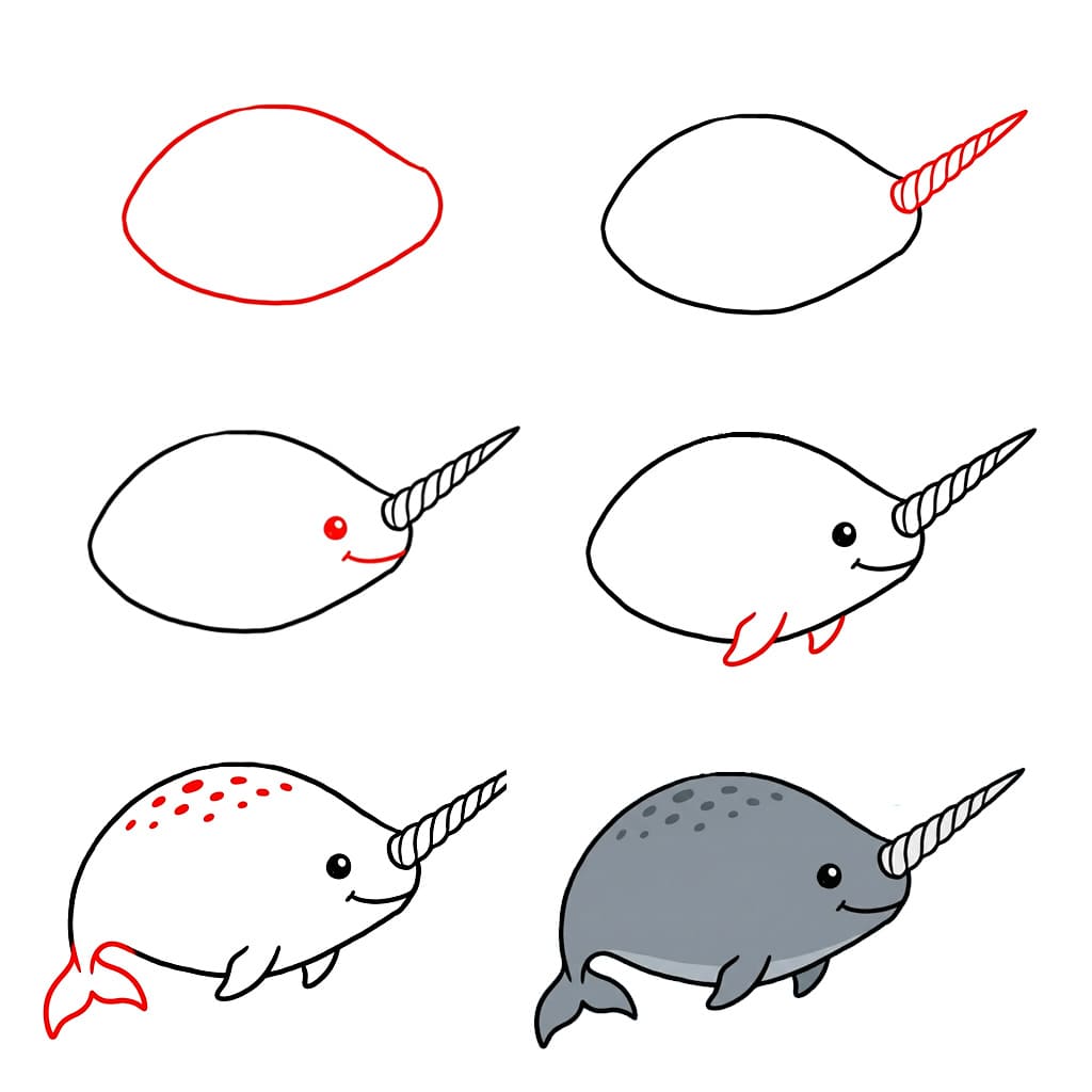 Fat Narwhal Drawing Ideas