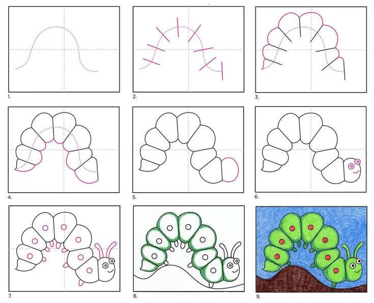 Caterpillar idea (1) Drawing Ideas