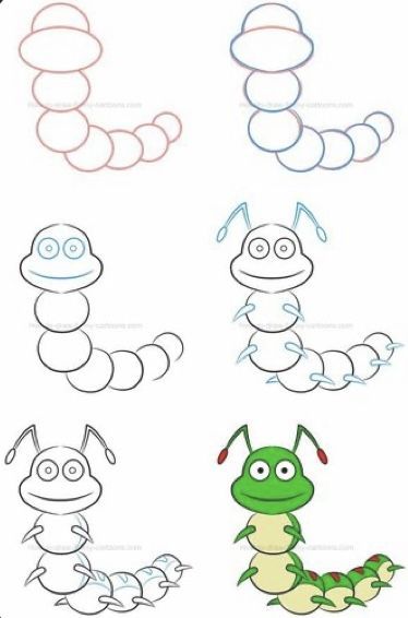 Caterpillar idea (13) Drawing Ideas