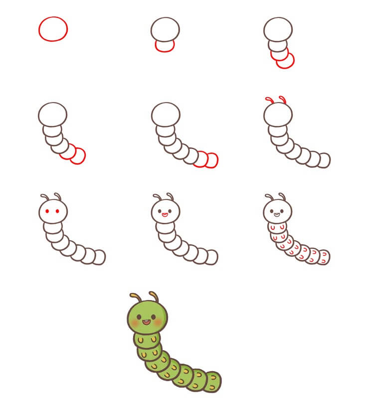 Caterpillar idea (2) Drawing Ideas