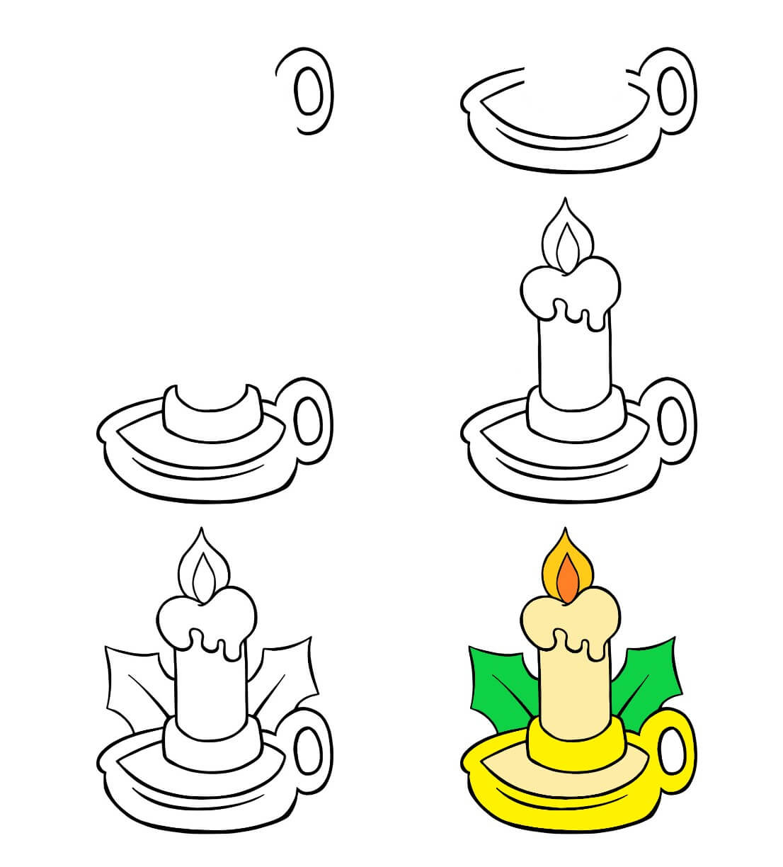 Christmas Candle idea (1) Drawing Ideas