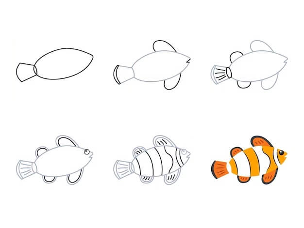 Clownfish idea (10) Drawing Ideas