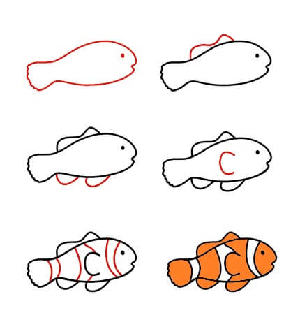 Clownfish idea (13) Drawing Ideas