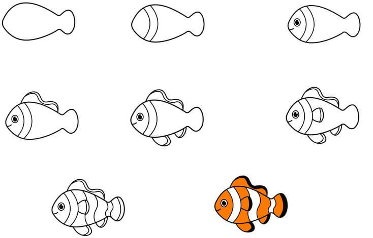 Clownfish idea (4) Drawing Ideas