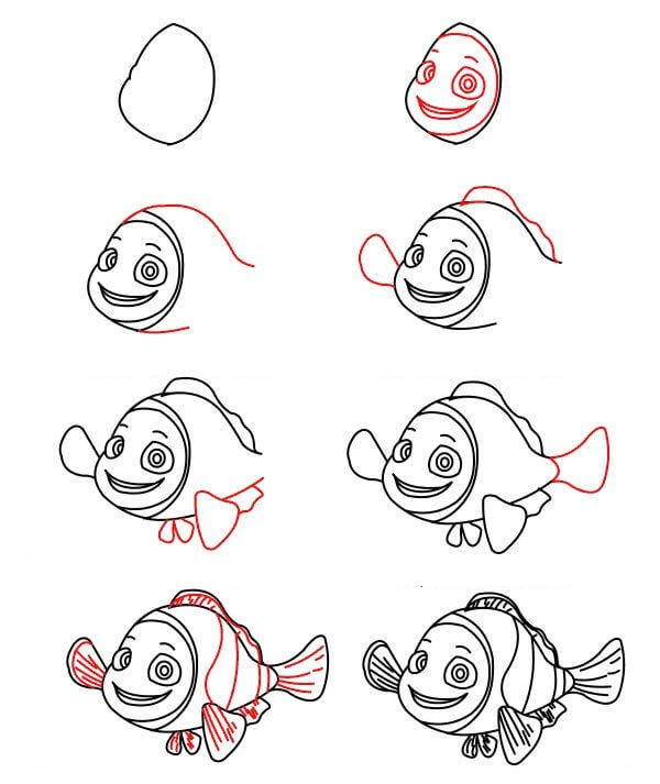 Clownfish idea (9) Drawing Ideas