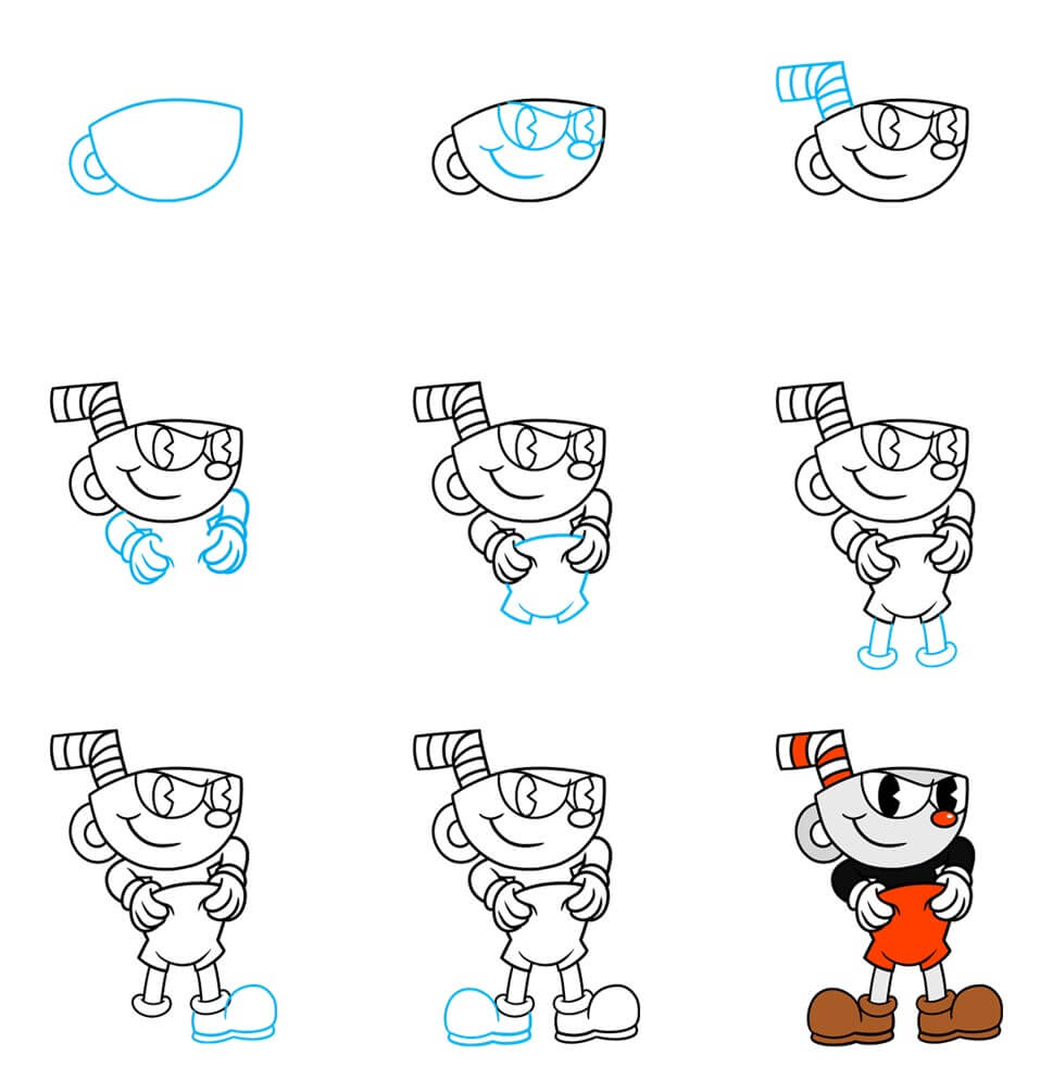 Cuphead Drawing Ideas