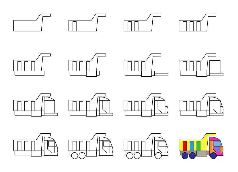 Dump Truck idea (2) Drawing Ideas