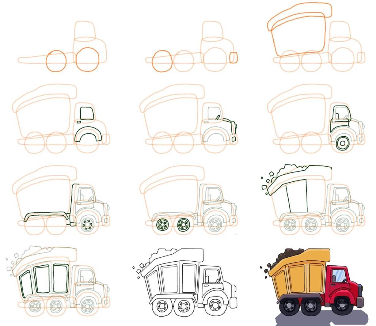 Dump Truck idea (3) Drawing Ideas