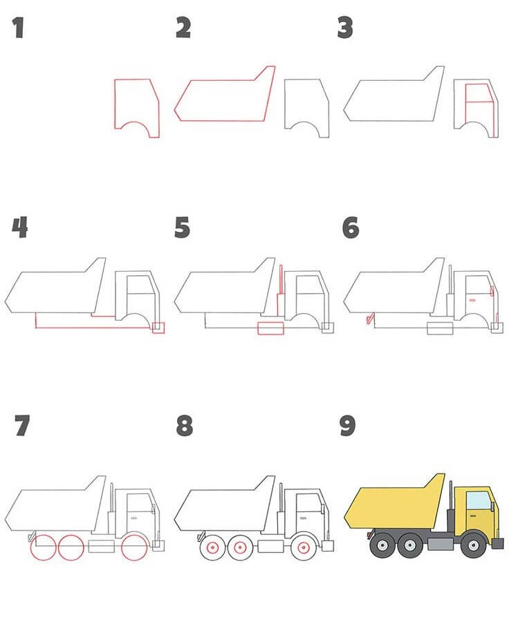 Dump Truck idea (4) Drawing Ideas