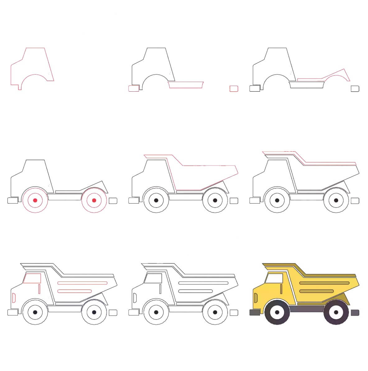 Dump Truck Drawing Ideas