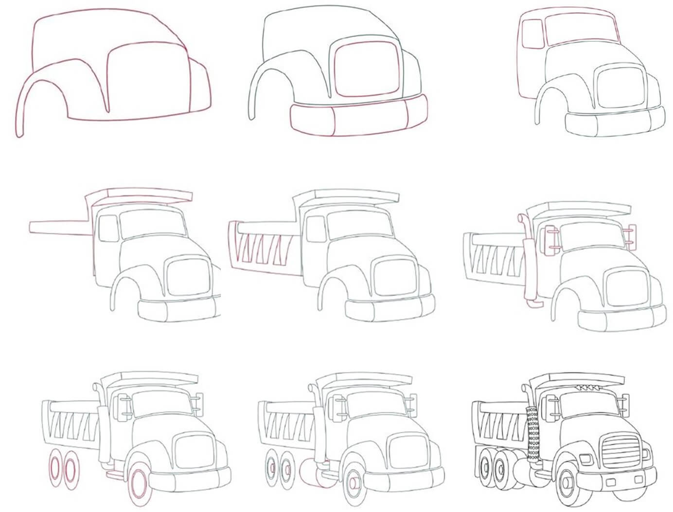 Dump Truck idea (9) Drawing Ideas