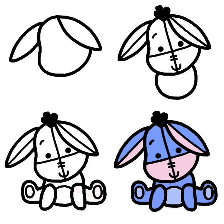 Eeyore chibi Drawing Ideas